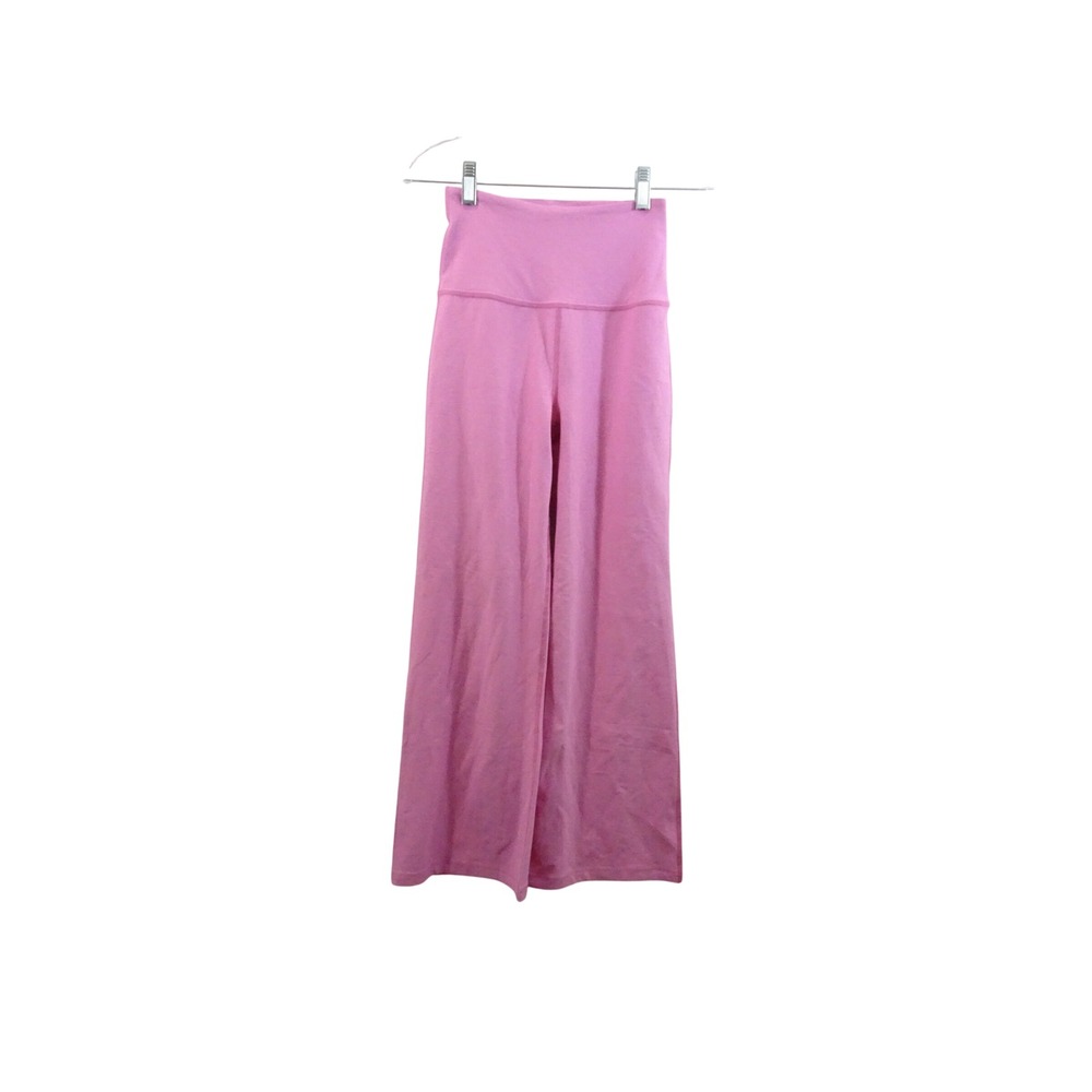 Beyond Yoga Spacedye High Waisted Wide Leg Pants Pink Small Athleisure Lounge